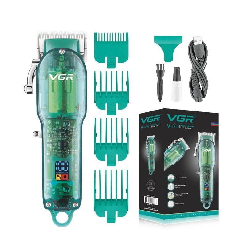 VGR Hair Clipper Trimmer Profesional Beard Trimmer Hair Cutting Machine Haircut Machine Transparent Hair Trimmer for Men V-660 VGR Hair Clipper Trimmer Profesional Beard Trimmer Hair Cutting Machine Haircut Machine Transparent Hair Trimmer for Men V-660